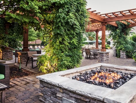 Firepit and Grill at Venue at Cool Springs luxury apartment homes in Franklin, TN
