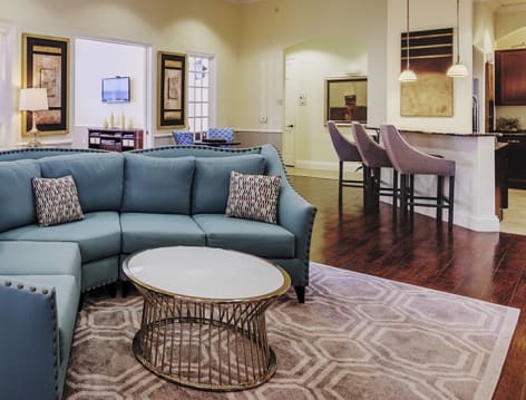 Clubhouse at Colonial Grand at Ashton Oaks luxury apartment homes in Round Rock, TX