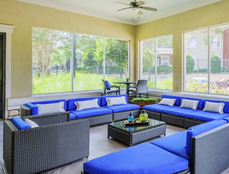 Lobby 2 at Colonial Grand at Silverado luxury apartment homes in Cedar Park, TX