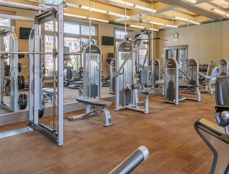 Fitness Center at Colonial Grand at Wells Branch luxury apartment homes in Austin, TX