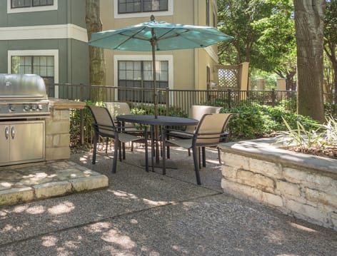 Grill Area 2 at Grand Reserve at Sunset Valley luxury apartment homes in Austin, TX