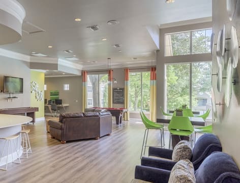 Clubhouse 4 at Los Rios luxury apartment homes in Plano, TX