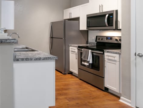 Kitchen at Post Addison Circle luxury apartment homes in Dallas, TX