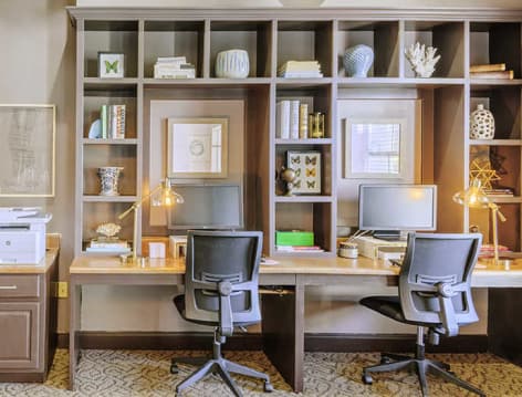 Business Center at Watermark luxury apartment homes in Roanoke, TX