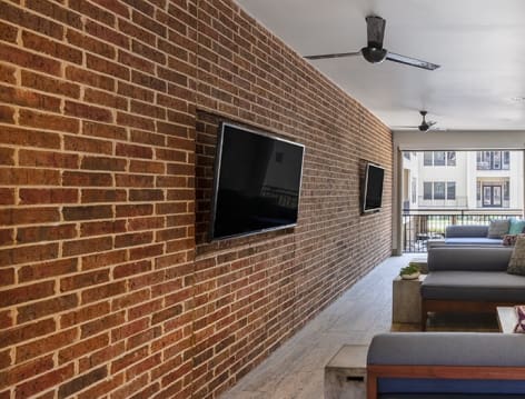 Upper clubhouse area 2 at Yale at 6th luxury apartment homes in Houston, TX