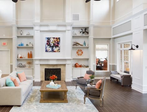 Clubhouse at Adalay Bay luxury apartments in Chesapeake, VA
