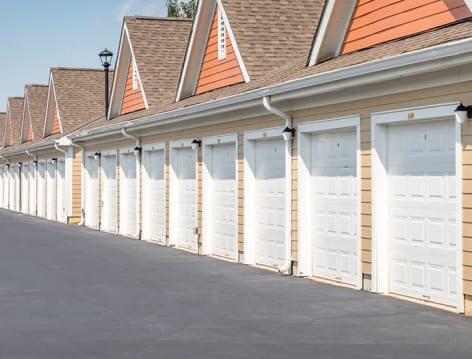 Garages at The Apartments at Cobblestone Square in Fredericksburg, VA