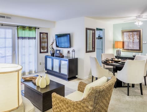 Full apartment view at Colonial Village at Greenbrier luxury apartments in Fredericksburg, VA