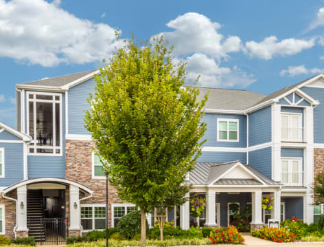 Clubhouse Exterior at Seasons at Celebrate Virginia luxury apartment homes in Fredericksburg, VA