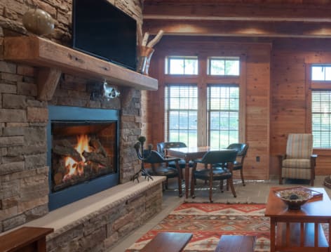 Clubat Retreat at West Creek luxury apartment homes in Richmond, VAhouse Fireplace