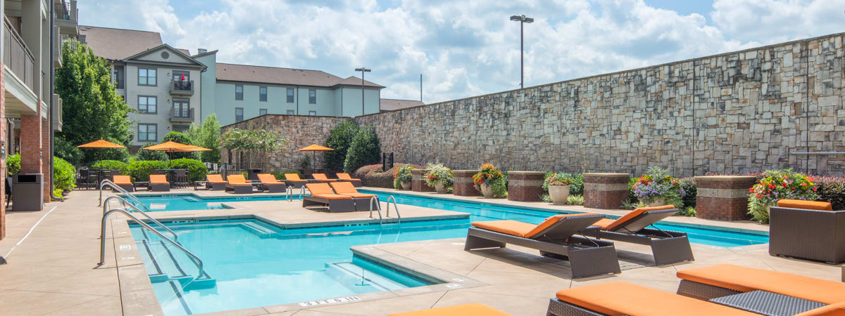 Pool 1 at Highlands of West Village luxury apartment homes in Atlanta, GA