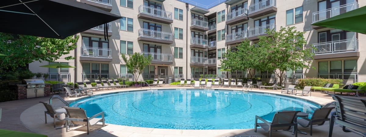 Pool 1 at Post South Lamar luxury apartment homes in Austin, TX