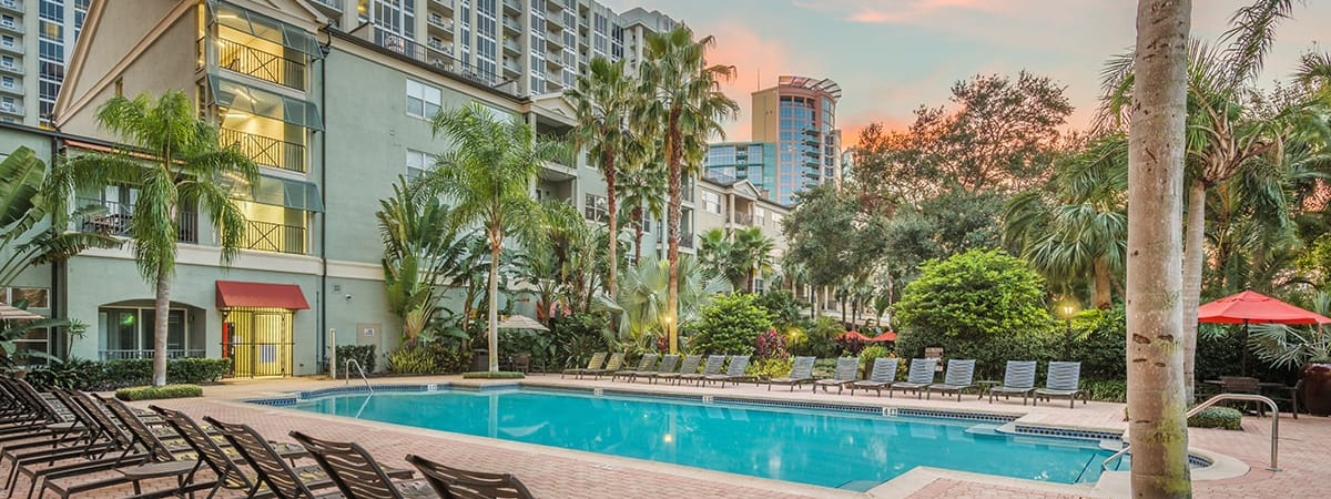 Pool 5 at Post Parkside luxury apartment homes in Orlando, FL
