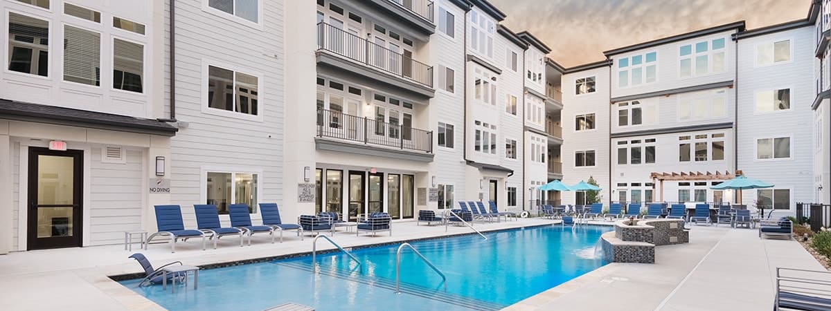 Pool 4 at The Denton luxury apartment homes in Kansas City, MO