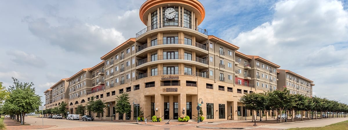 Exterior 2 at Times Square Apartments at Craig Ranch luxury apartment homes in McKinney, TX
