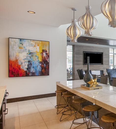 Club House at Post Afton Oaks luxury apartment homes in Houston, TX