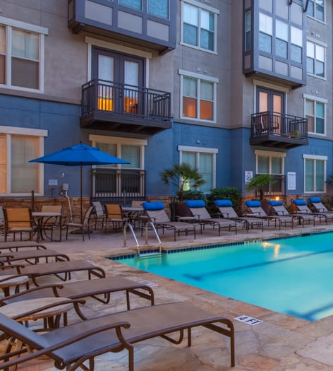 Pool Night 1 at Post West Austin luxury apartment homes in Austin, TX