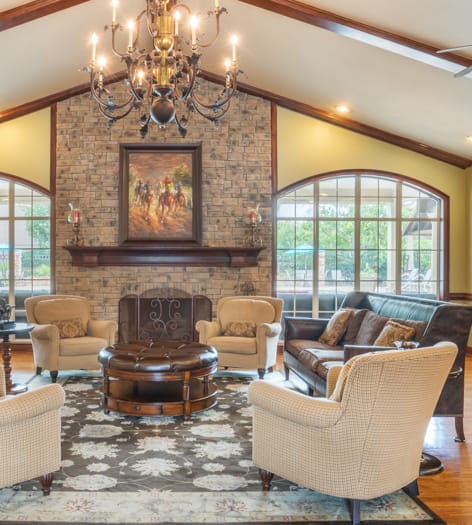 Clubhouse at The Paddock Club Murfreesboro luxury apartment homes in Nashville, TN