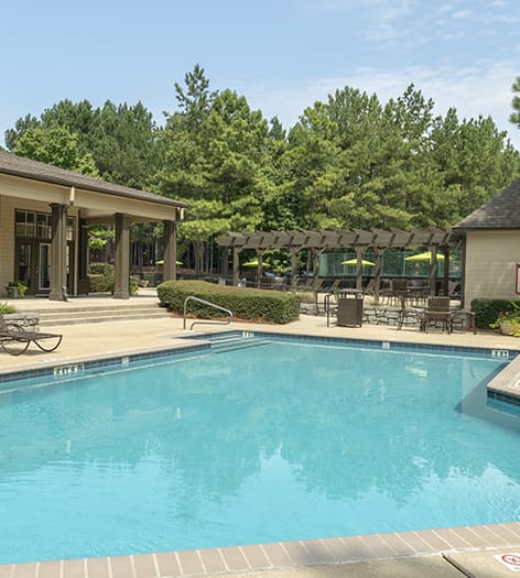 Pool at Colonial Village at Trussville luxury apartment homes in Birmingham, AL