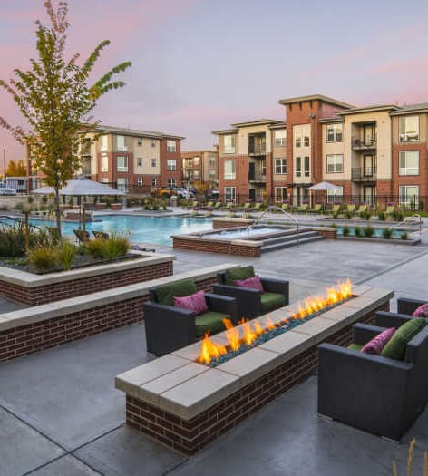 Outdoor Lounge at Sync36 luxury apartment homes in Westminster, CO