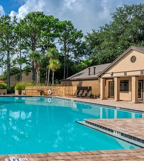 Pool at Woodhollow luxury apartment homes in Jacksonville, FL