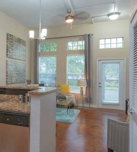 1 Bedroom Kitchen at Post Lake at Baldwin Park luxury apartment homes in Orlando, FL