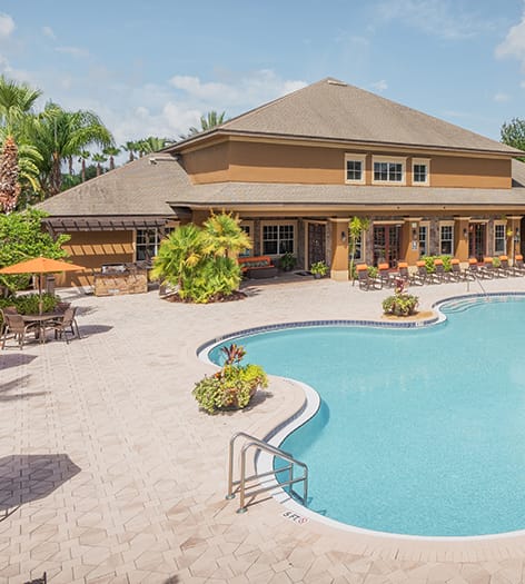 Pool at Retreat at Lake Nona luxury apartment homes in Orlando, FL