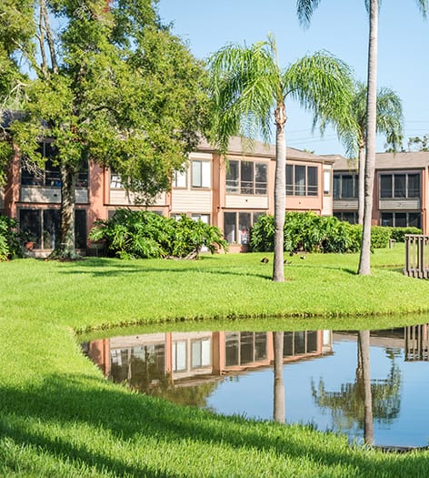 Exterior Lake 2 at Belmere luxury apartment homes in Tampa, FL