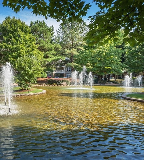 Fountain at Colonial Grand at Berkeley Lake luxury apartment homes in Atlanta, GA