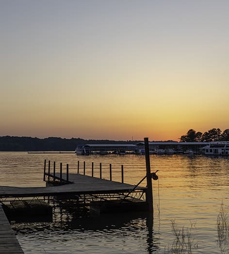 Boat Dock at Lake Lanier Club luxury apartment homes in Gainesville, GA