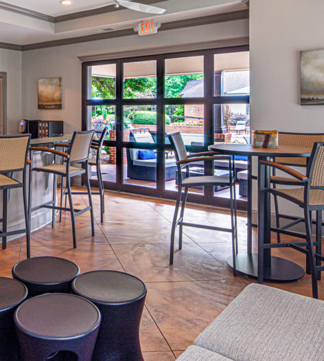 Cyber Café at Sanctuary at Oglethorpe luxury apartment homes in Brookhaven, GA