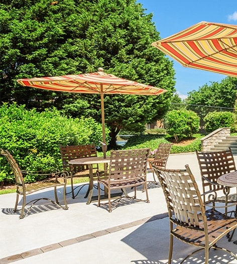 Pool 3 at The Oaks at Wilmington Island luxury apartment homes in Savannah, GA
