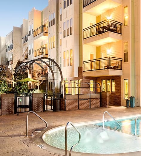 Pool at 1225 South Church luxury apartment homes in Charlotte, NC