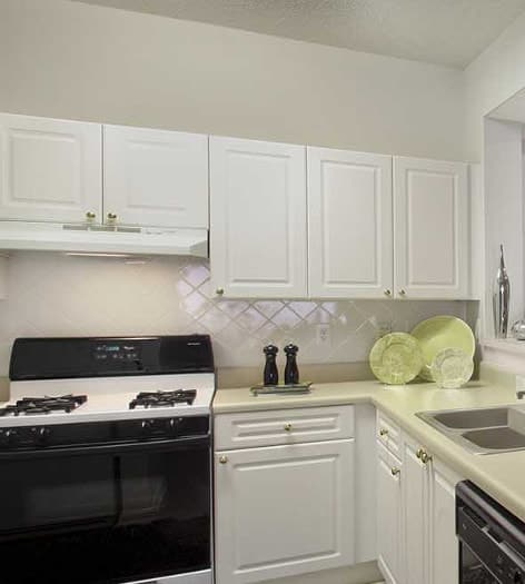 Kitchen at Post Park at Phillips luxury apartment homes in Charlotte, NC
