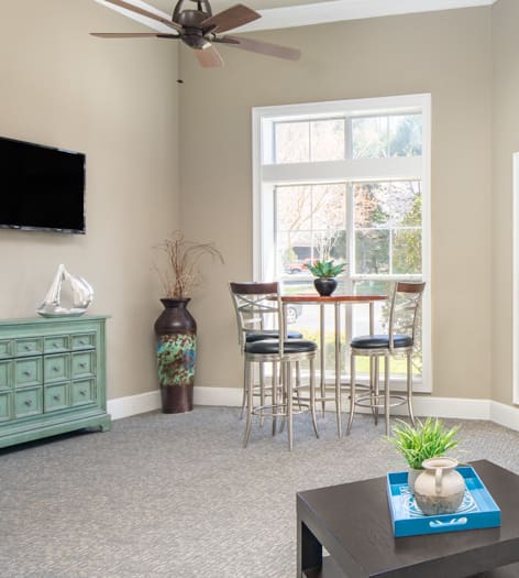 Living Room at Colonial Grand at Research Park luxury apartment homes in Durham, NC