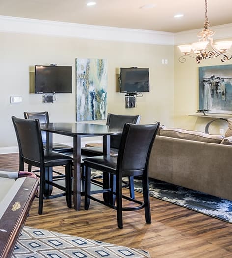 Pool Table at Colonial Grand Brier Creek luxury apartment homes in Raleigh, NC