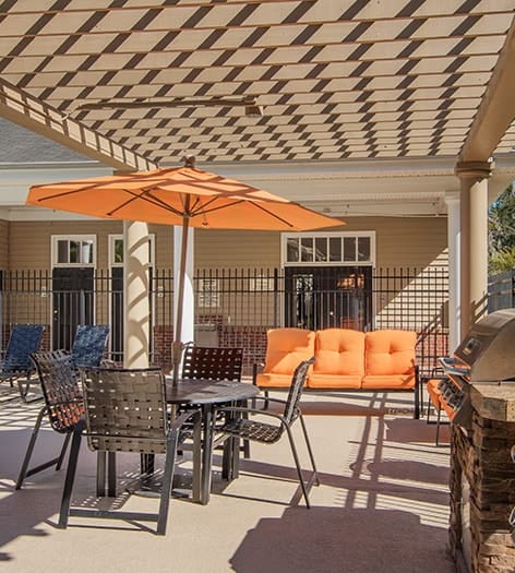 Grill Area at Colonial Grand at Cypress Cove luxury apartment homes in Charleston, SC