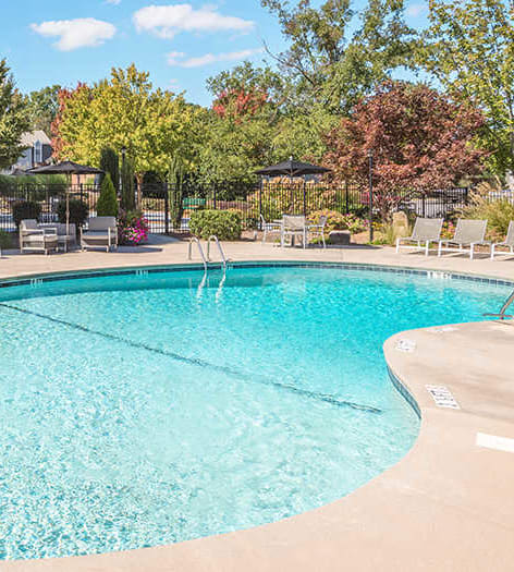 Pool at Highland Ridge luxury apartment homes in Taylors, SC