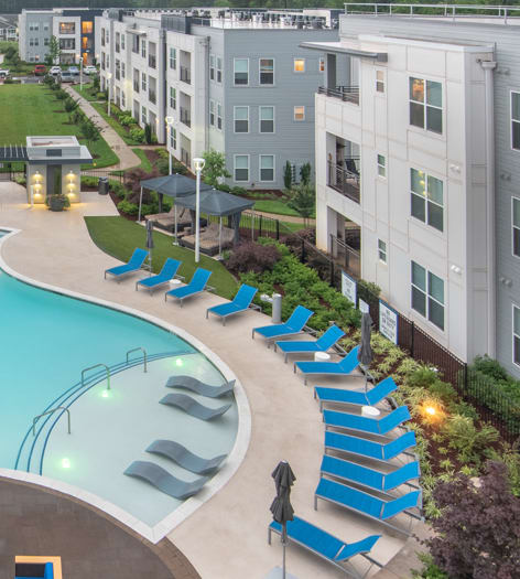 Pool at Innovation luxury apartment homes in Greenville, SC