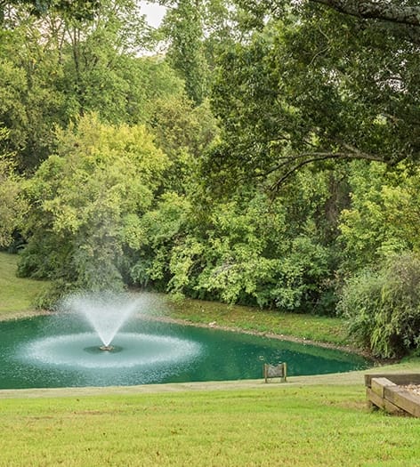 Pond at Brentwood Downs luxury apartment homes in Nashville, TN