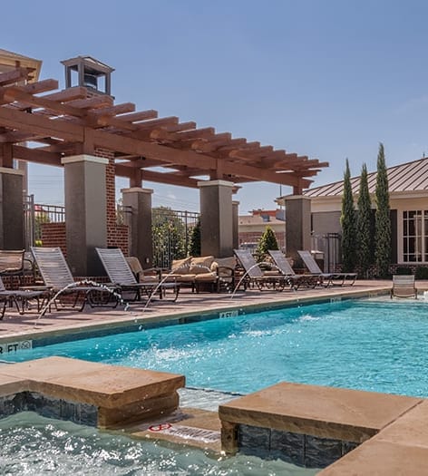 Pool 2 at Colonial Grand at Wells Branch luxury apartment homes in Austin, TX