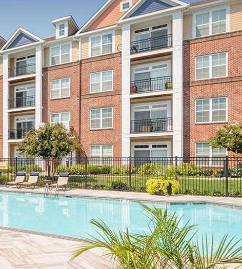 Pool at The Apartments at Cobblestone Square in Fredericksburg, VA