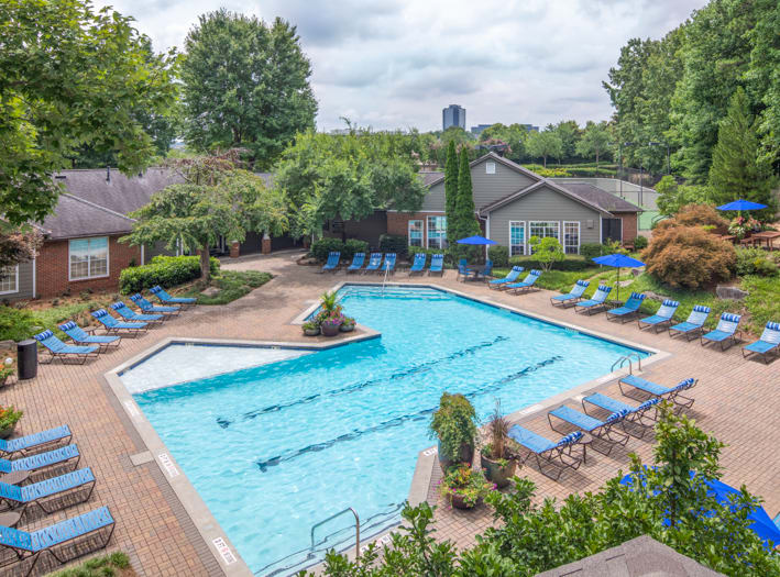 Pool 1 at Post Crossing luxury apartment homes in Atlanta, GA