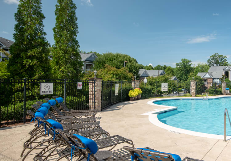 Pool at Colonial Grand at Cornelius luxury apartment homes in Charlotte, NC