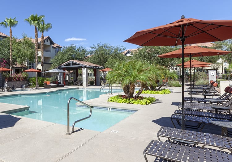Pool at Edge at Lyons Gate luxury apartment homes in Phoenix, AZ