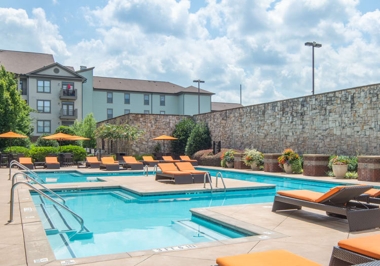 Pool 1 at Highlands of West Village luxury apartment homes in Atlanta, GA