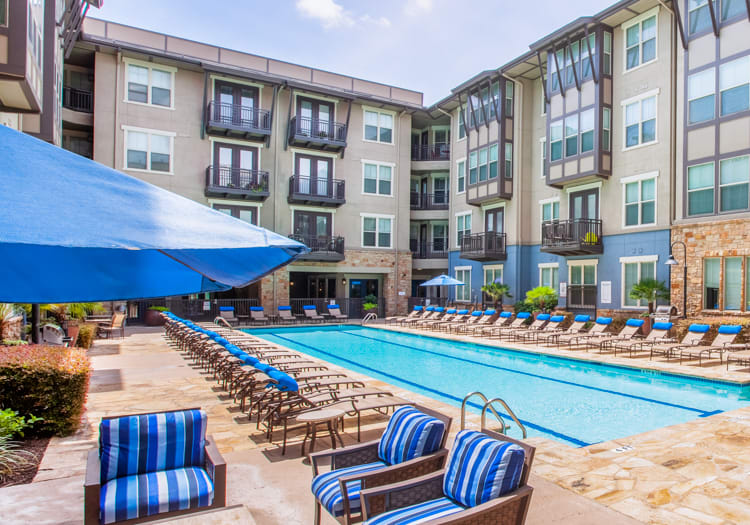 Pool Day 1 at Post West Austin luxury apartment homes in Austin, TX