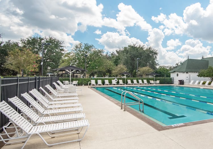 Pool at Post Lake at Baldwin Park luxury apartment homes in Orlando, FL