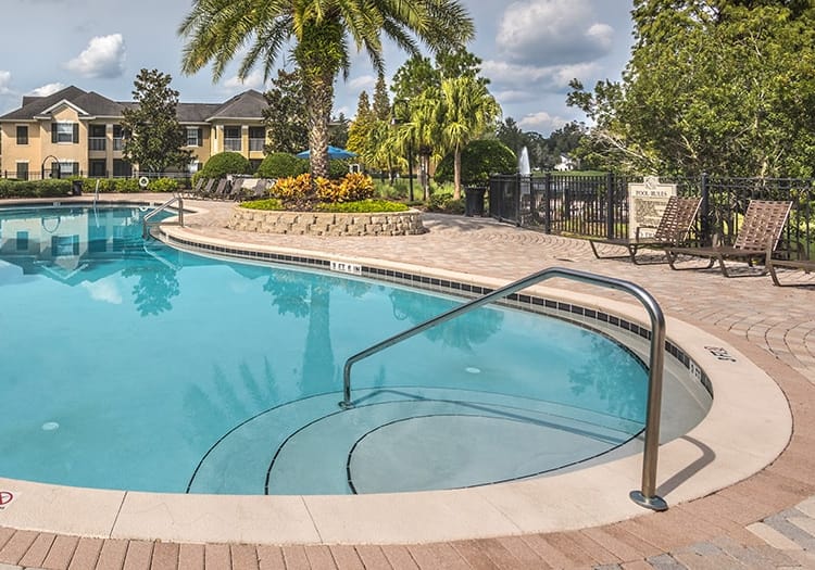 Pool 2 at Colonial Grand Apartments at Seven Oaks luxury apartment homes in Tampa, FL