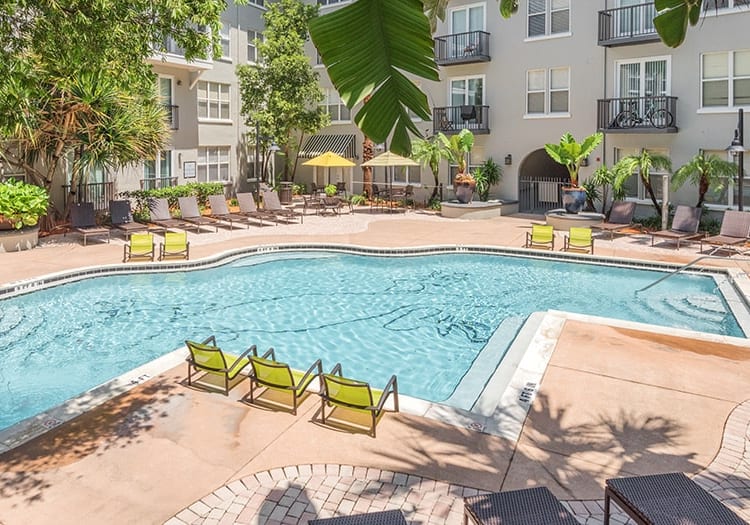Pool 6 at Post Harbour Place luxury apartment homes in Tampa, FL